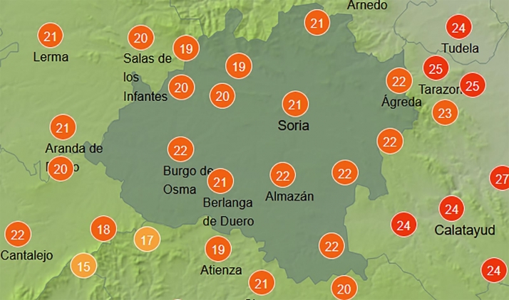 El tiempo en Soria: Domingo nuboso con alguna tormenta
