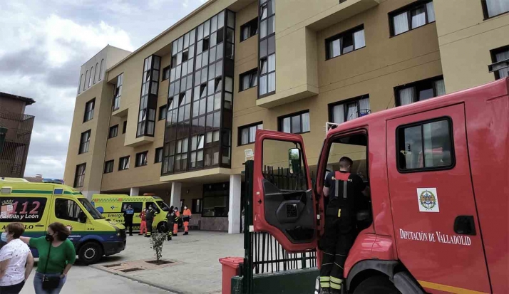 Herido tras un incendio en un centro hospitalario de Ávila