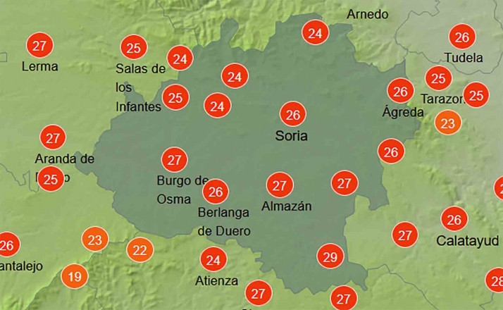 El tiempo en Soria: Calor y calima