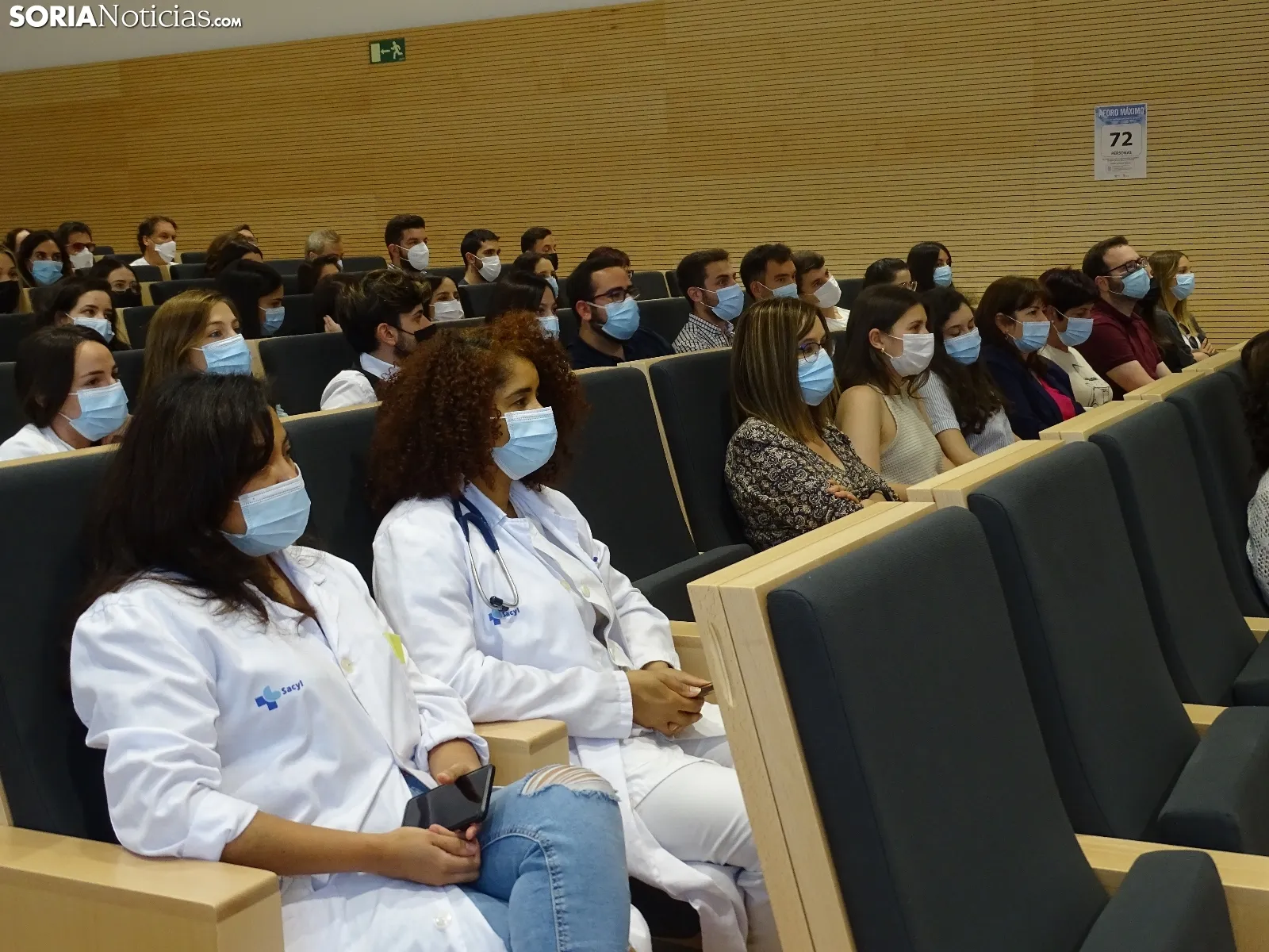 Una imagen del acto celebrado por la Gerencia de Salud de Soria este miércoles. /SN