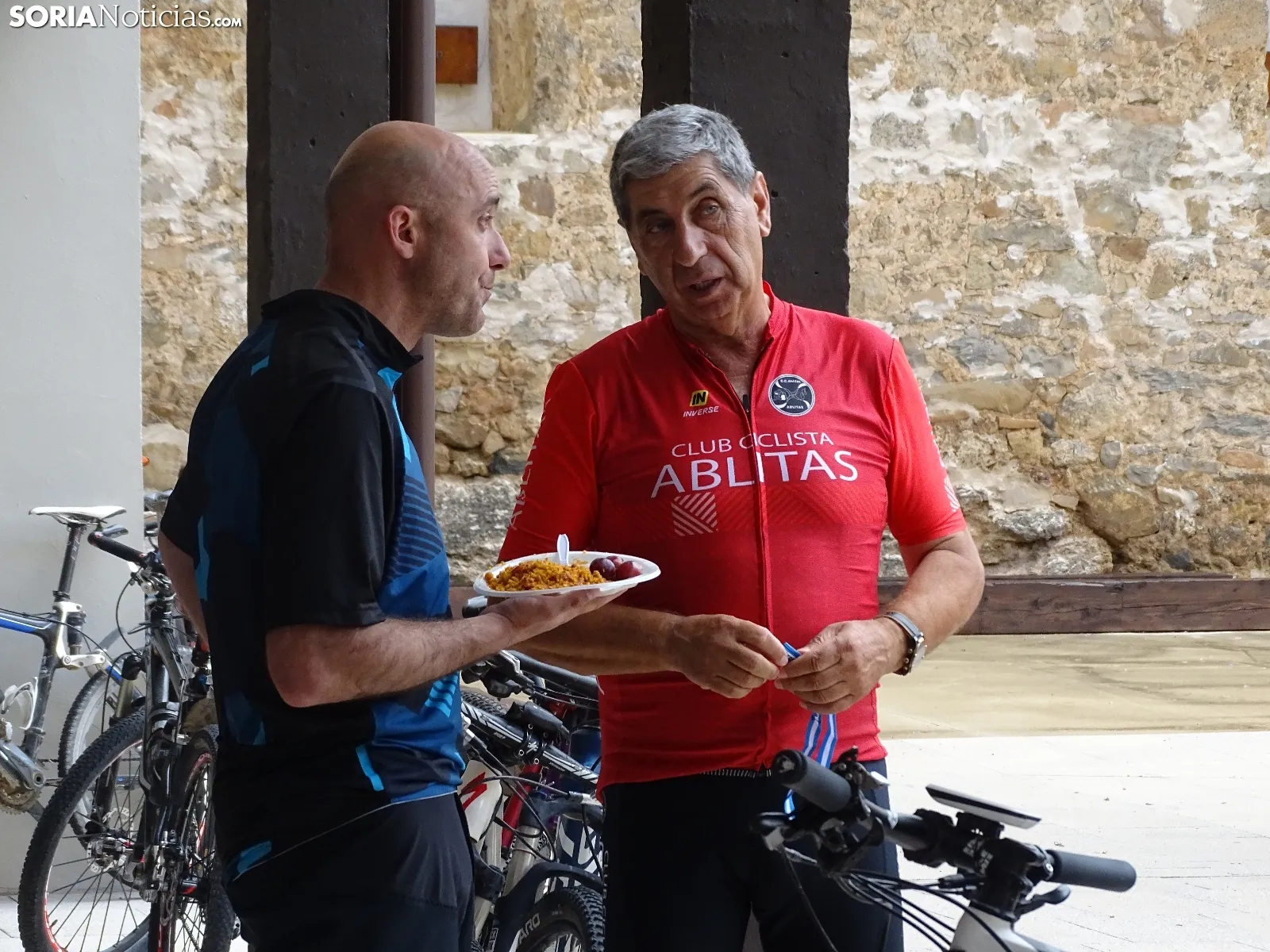 Una imagen del almuerzo hoy en Ágreda. /SN