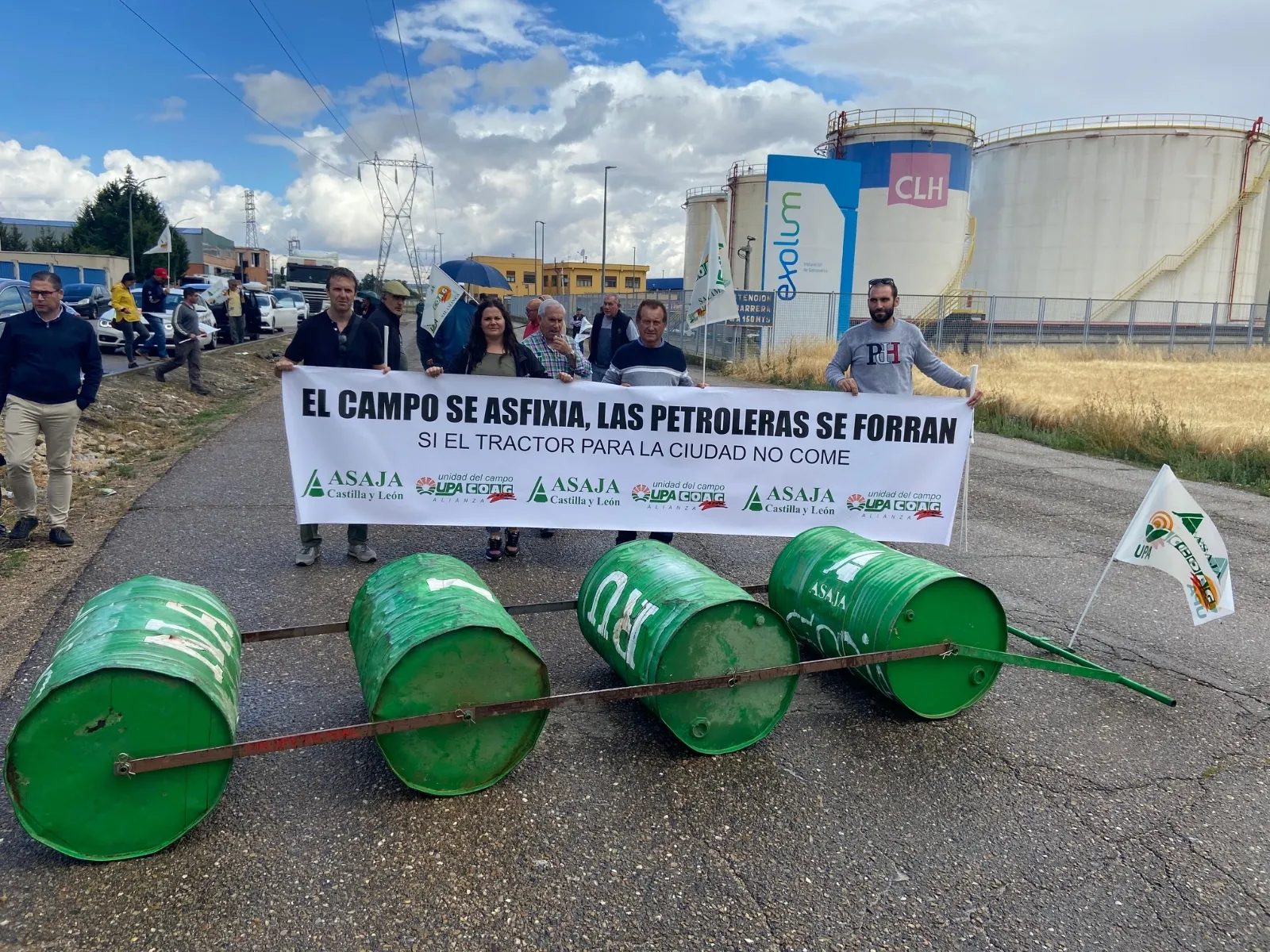 Foto 2 - El campo de Soria, presente en la concentraci&oacute;n de Santovenia de Pisuerga