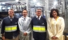 Imagen de la visita oficial a la factoría de Soria. /Jta.