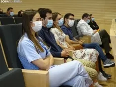 Una imagen del acto celebrado por la Gerencia de Salud de Soria este miércoles. /SN