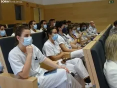 Una imagen del acto celebrado por la Gerencia de Salud de Soria este miércoles. /SN