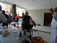 Una imagen del almuerzo hoy en Ágreda. /SN