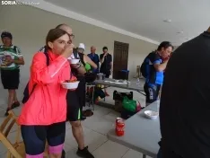 Una imagen del almuerzo hoy en Ágreda. /SN