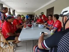 Una imagen del almuerzo hoy en Ágreda. /SN