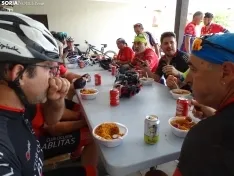 Una imagen del almuerzo hoy en Ágreda. /SN