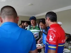 Una imagen del almuerzo hoy en Ágreda. /SN