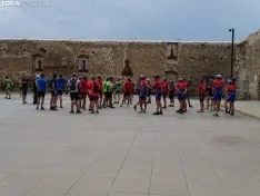 Una imagen del almuerzo hoy en Ágreda. /SN