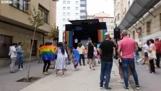 Mañana del orgullo LGTB en Soria. /SN