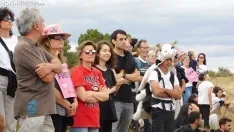 Movilización en Noviercas contra la macrogranja. /SN