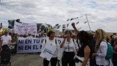 Movilización en Noviercas contra la macrogranja. /SN