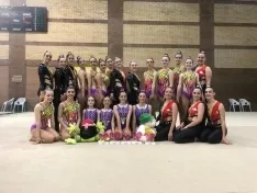 Foto 3 - El Gimnasia Duero encabeza el medallero en el Regional promesas de r&iacute;tmica