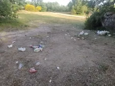 Imágenes facilitadas por Asden del estado del monte Valonsadero tras el Lavalenguas.
