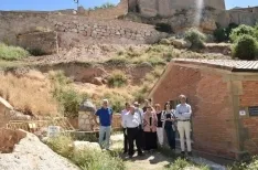 Una imagen de la visita oficial a Atauta. /Jta.