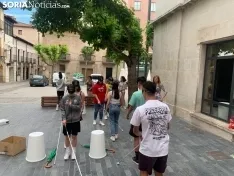 Foto 10 - Fotos: decenas de sorianos se ponen en la piel de personas ciegas a trav&eacute;s de la ONCE