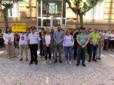 Foto 18 - En im&aacute;genes: Soria condena de manera un&aacute;nime el asesinato machista producido esta madrugada