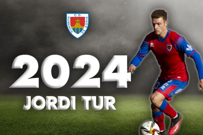 Jordi Tur renueva con el Numancia hasta 2024