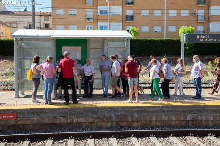 Homenaje al tren en Arcos