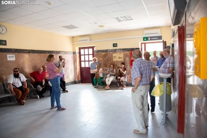 Homenaje al tren en Arcos