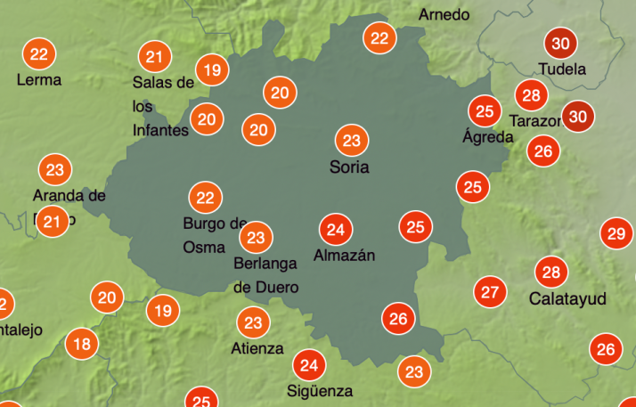 El tiempo en Soria: Posibles chubascos y máximas agradables
