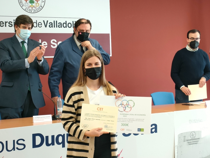 Elena Osuna, la soriana que representa a la provincia en la Olimpiada Nacional de Economía