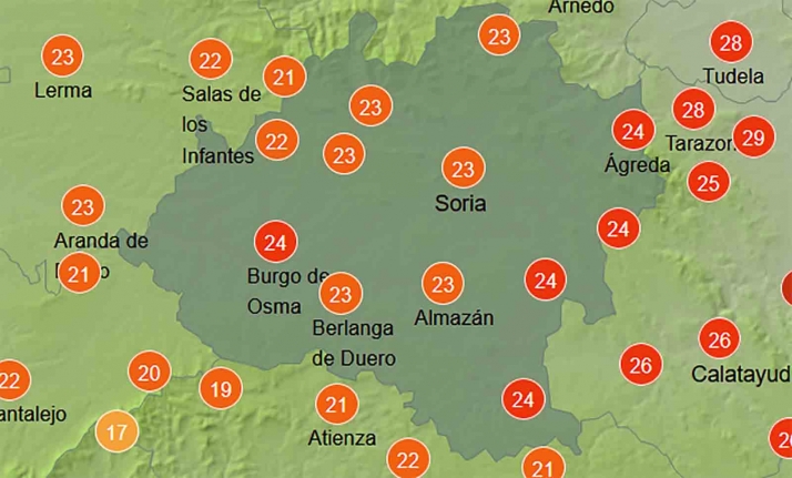 El tiempo en Soria: Calor y estabilidad