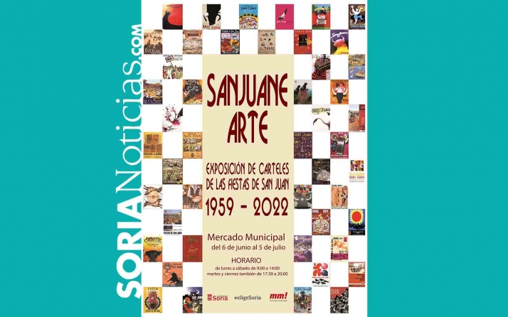 El día 7 abre en el mercado una exposición de carteles de San Juan con obras desde 1959