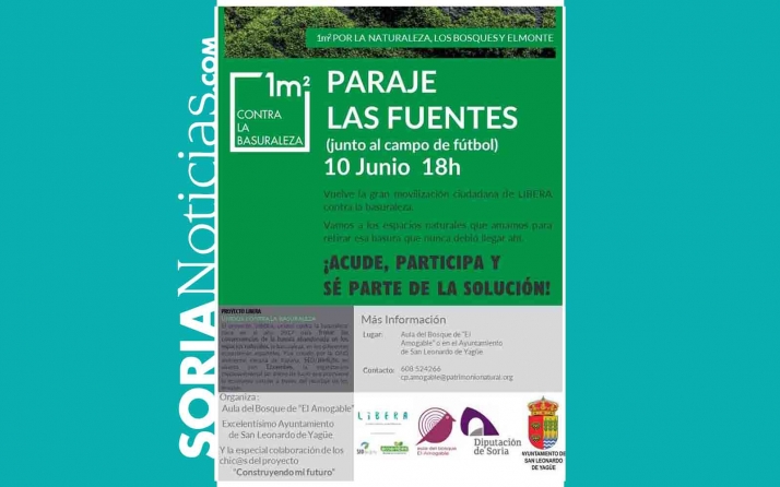 El viernes, jornada contra la basuraleza en San Leonardo