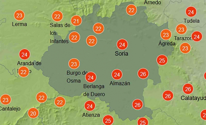 El tiempo en Soria: Siguen mejorando las temperaturas
