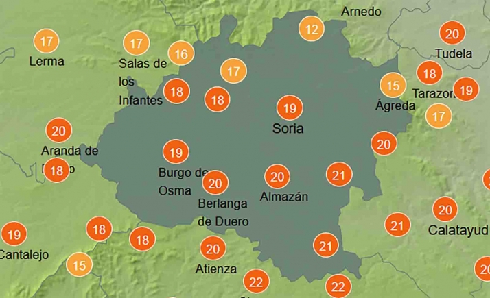 El tiempo en Soria: Bajada notable de las máximas