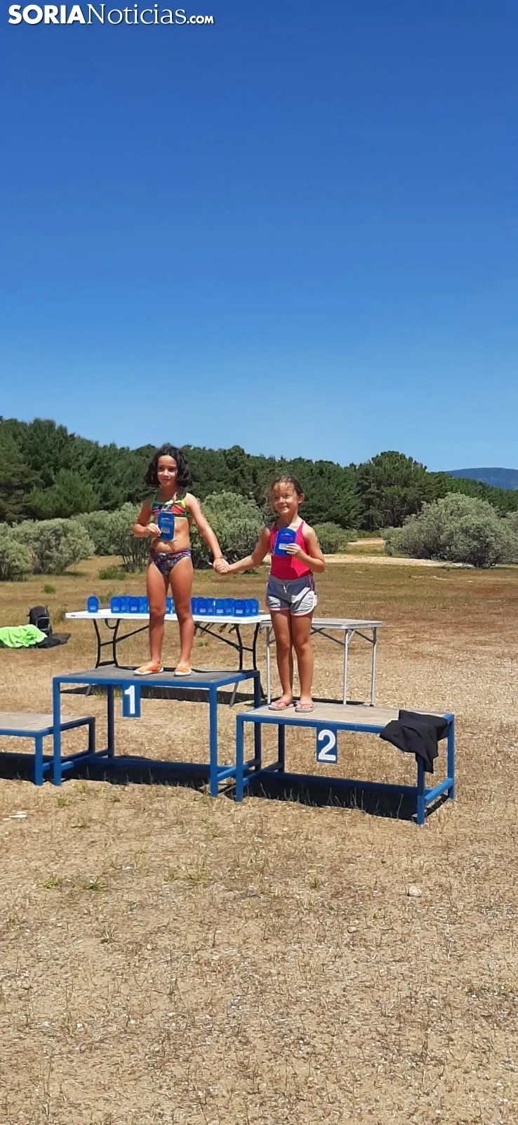 Una imagen de la travesía hoy en el pantano. 
