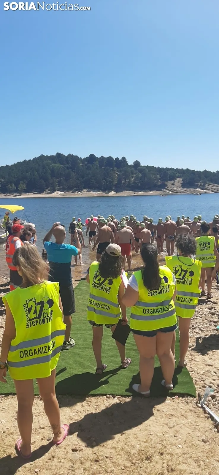 Una imagen de la travesía hoy en el pantano. 