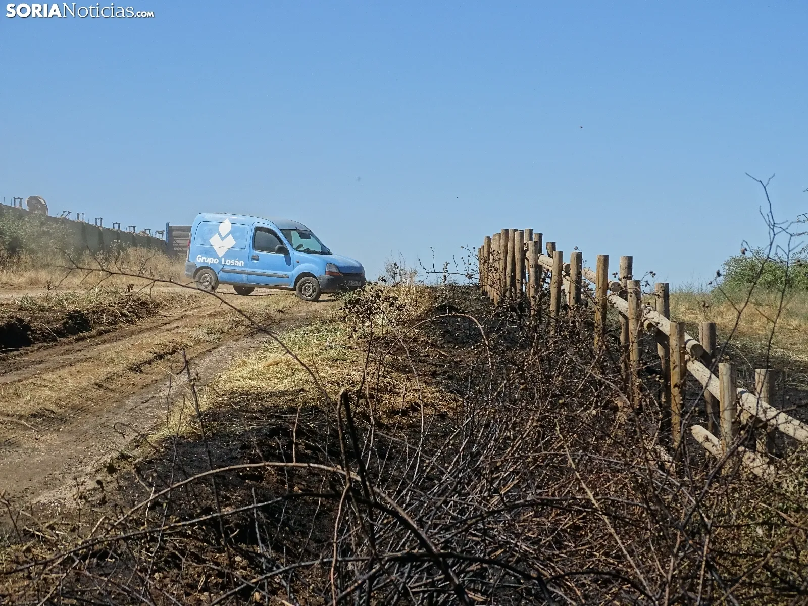 Una imagen de los restos del incendio. /SN