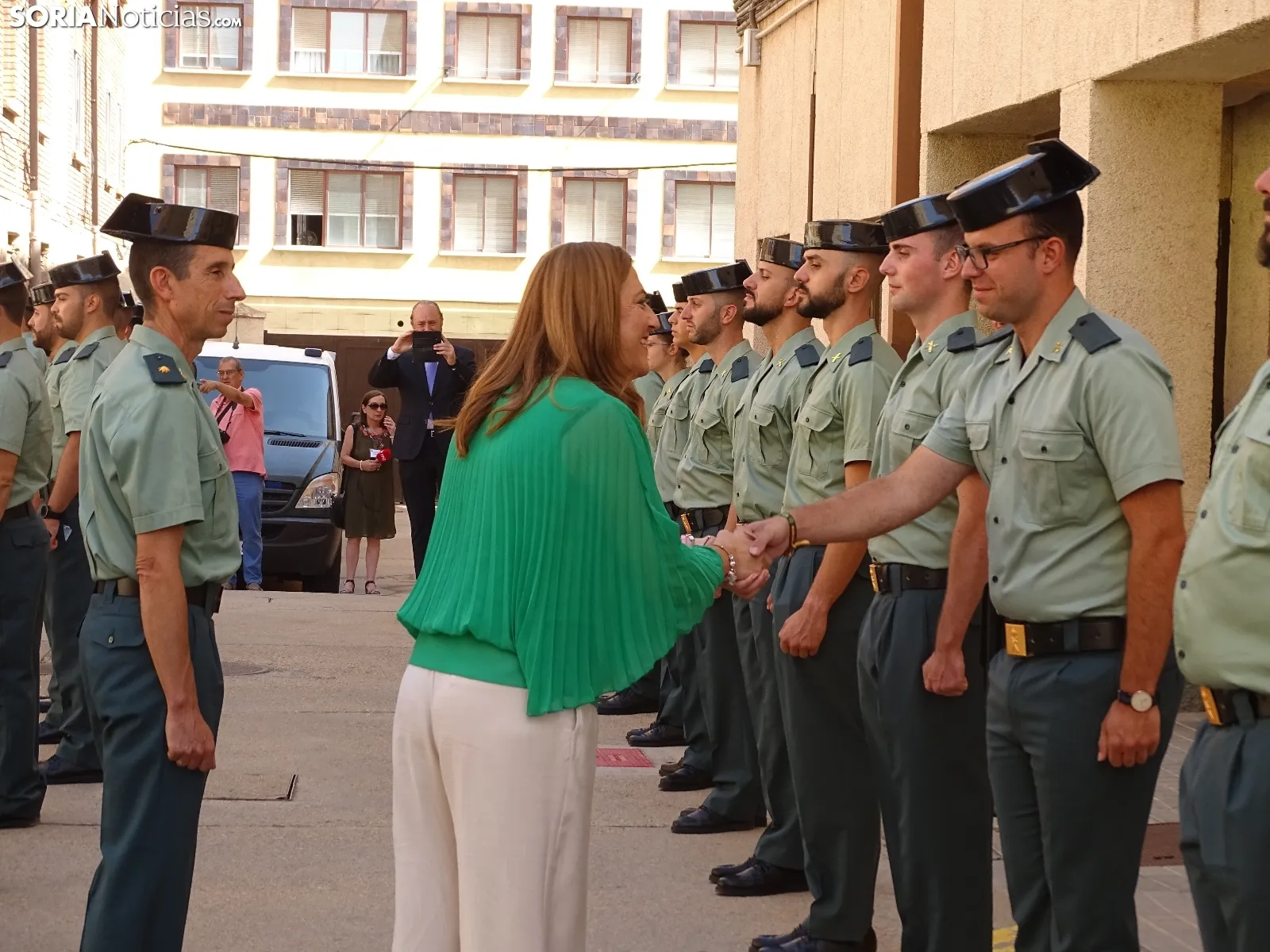Una imagen del acto oficial celebrado esta mañana de jueves en la Comandancia. /SN