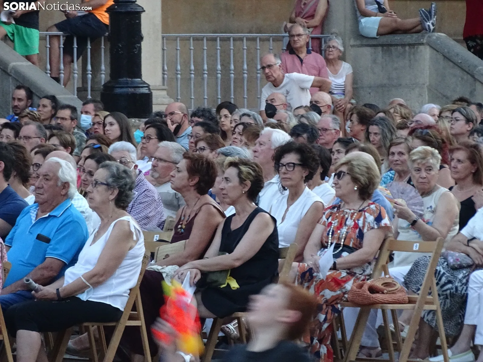 Una imagen de la plaza Mayor de Soria en el atardecer de este viernes. /SN