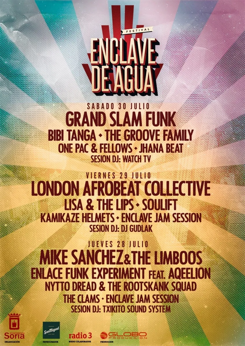 Foto 2 - Grand Slam Funk, London Afrobeat Collective y Mike Sanchez pondr&aacute;n banda sonora al Duero del 28 al 30 de julio en Enclave de Agua