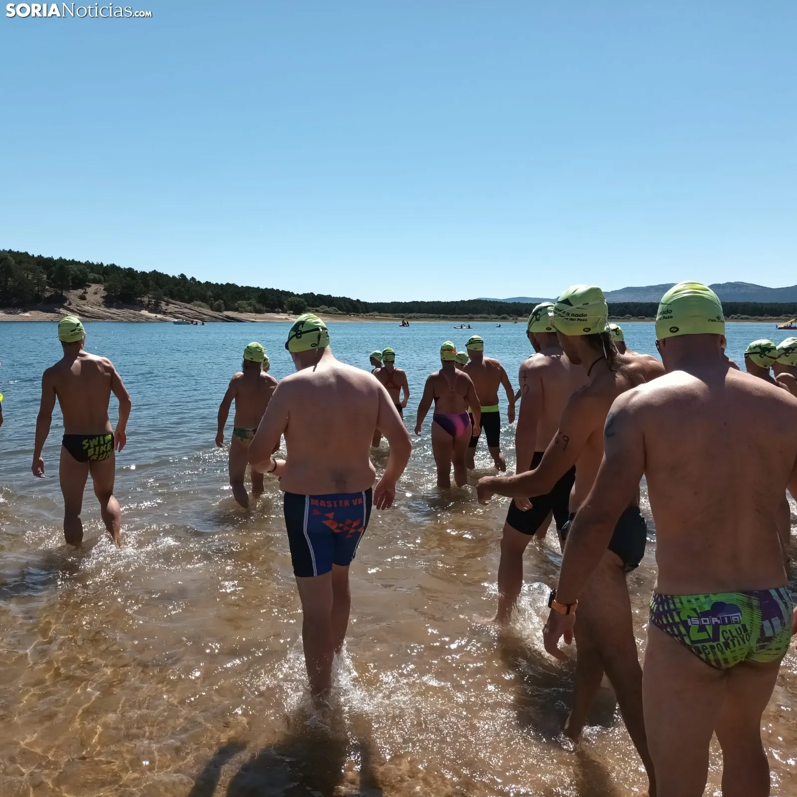 Una imagen de la travesía hoy en el pantano. 