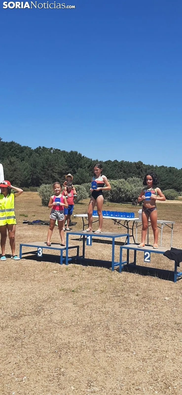 Una imagen de la travesía hoy en el pantano. 