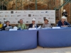 Rueda de prensa en Atapuerca.