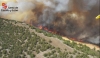 Una imagen del incendio en Quintanilla del Coco (Burgos). /Jta.