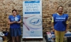 Dos voluntarias durante la recogida de las donaciones. /BALSO