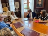 La ministra Pilar Alegría se ha reunido con el alcalde de Soria.