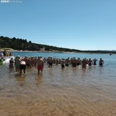 Una imagen de la travesía hoy en el pantano. 