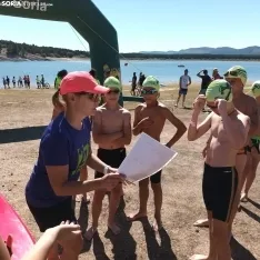 Una imagen de la travesía hoy en el pantano. 