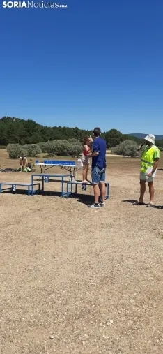 Una imagen de la travesía hoy en el pantano. 