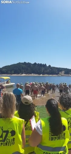 Una imagen de la travesía hoy en el pantano. 