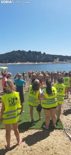 Una imagen de la travesía hoy en el pantano. 